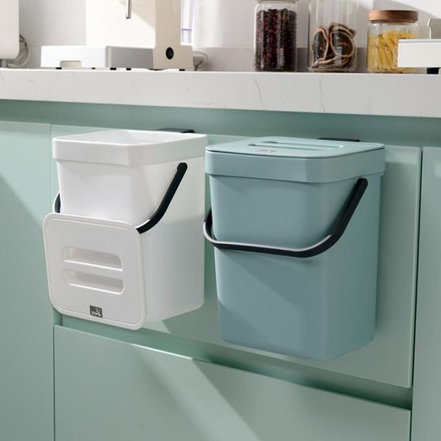 키밍 벽걸이형 분리수거함 공간절약 휴지통