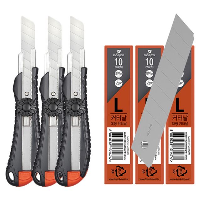 도루코 대형 카타칼 C4커터칼 3개 C칼날30