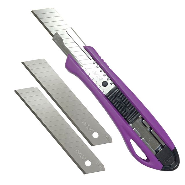 자야016 고탄소강 절삭력 핏 커터칼 대 예비날2포함