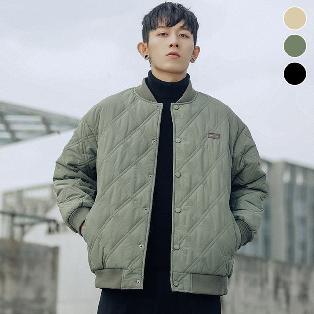 남성 다이아 퀼팅 경량 깔깔이 패딩 ELC-9010