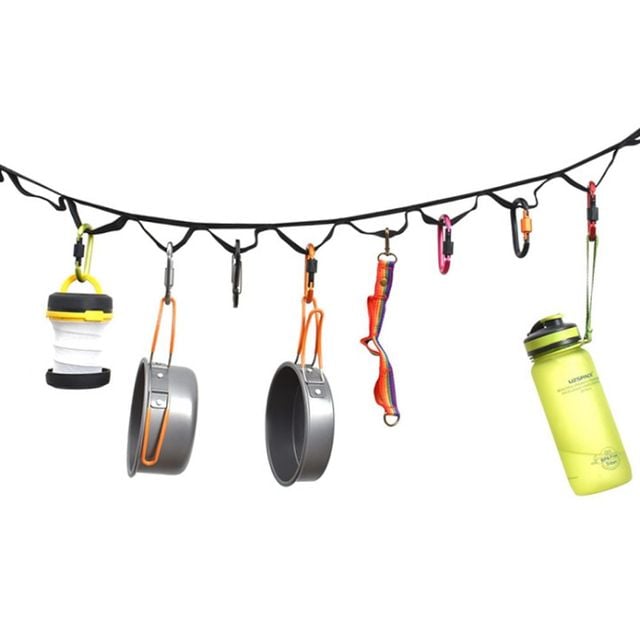 캠핑용 소품걸이 텐트 빨랫줄 행거 로프