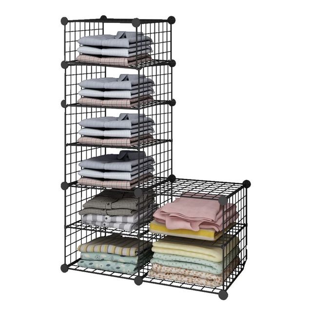 철제 수납 선반 조립식 옷장 다용도 6단 2단