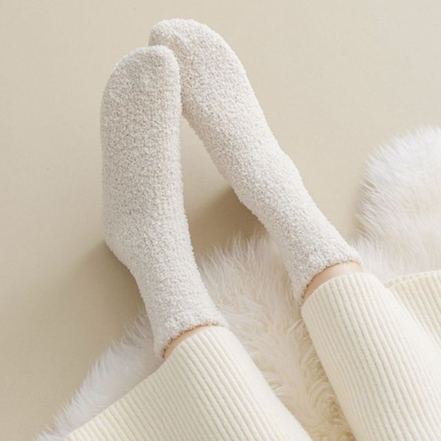 심플 무지 극세사 수면양말 JSC-1005504