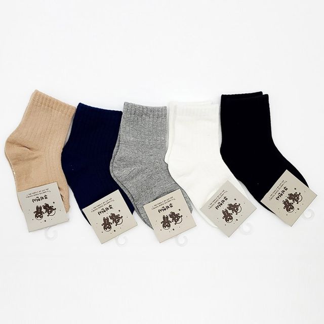 아동양말 모던베이직 5켤레묶음 ELY-3007