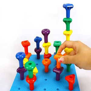 도형쌓기 놀이 장난감 소근육발달 학습 수학 끼우기