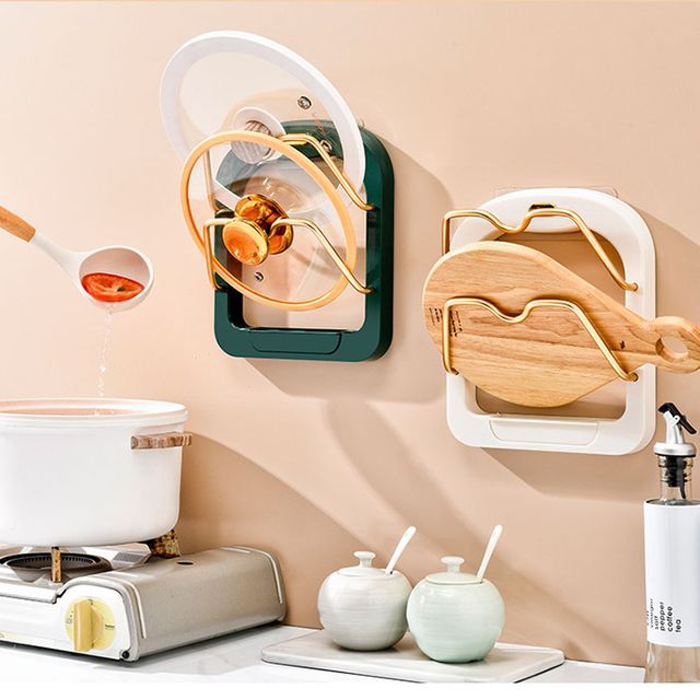 벽걸이 냄비뚜껑 거치대 주방 가정용 도마선반 받침대