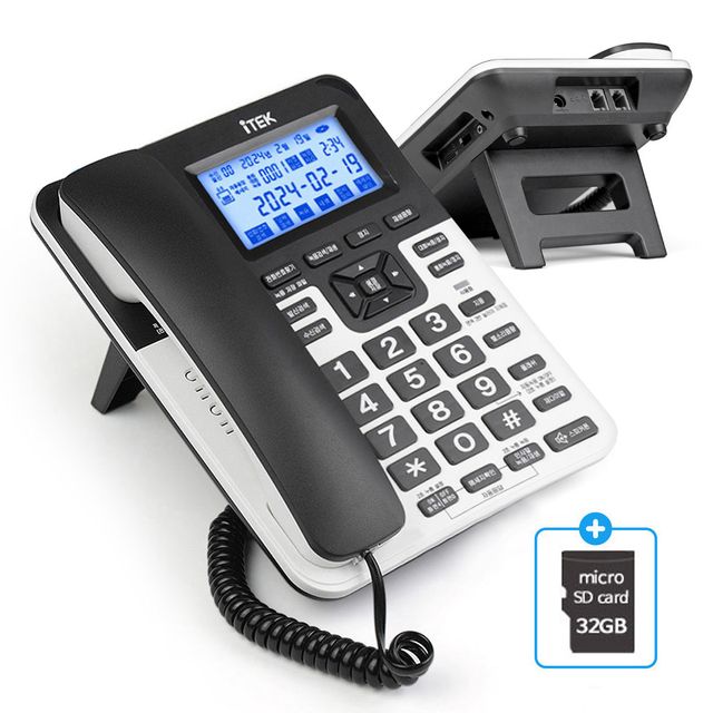 아이텍1000 디지털 자동 녹음기 전화기 32GB SD카드