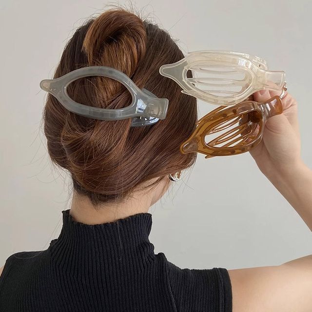 펀칭 나뭇잎 헤어 집게핀 ELH-102