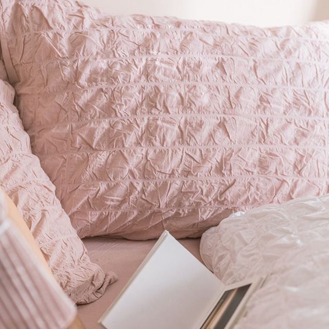 시어서커 이불커버세트 4종 사계절 침대 시트 세트