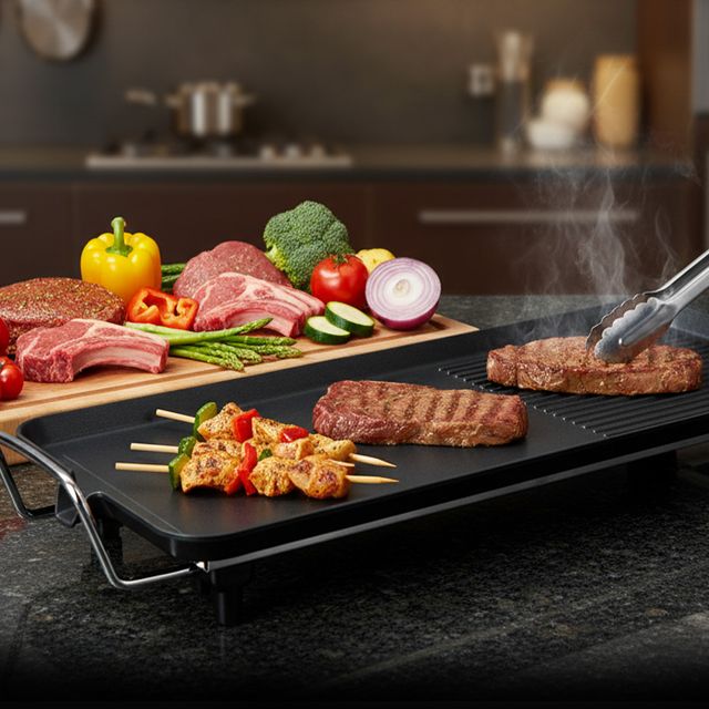 키친아트3070 와이드 전기그릴 바베큐팬 후라이팬 잔치팬