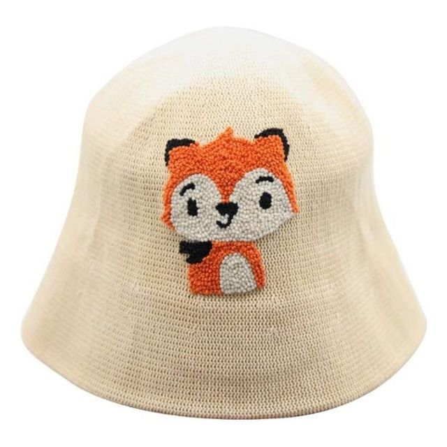 프랑스 자수 핸드메이드 버킷햇 모자