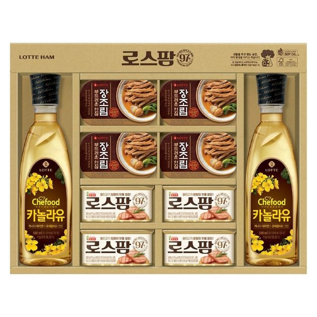 롯데푸드 안심97 3호 카놀라유 명절 추석선물세트