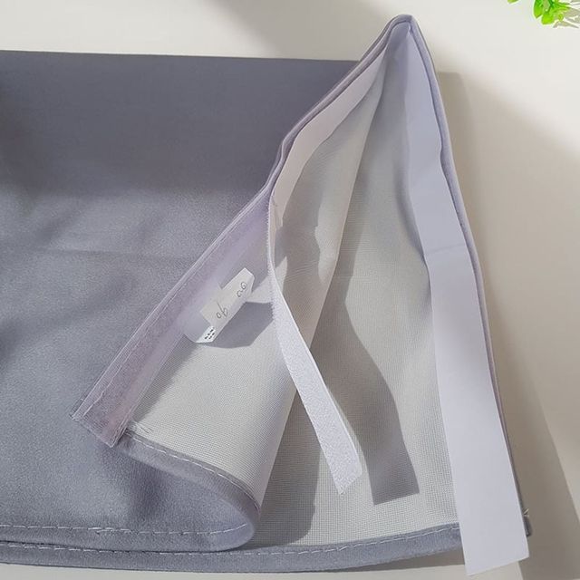 단색 찍찍이 가림막 커튼 바란스 100x70cm 실내 인테리어