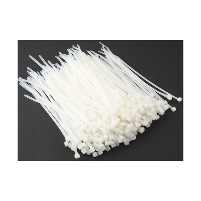 케이블 타이 1000pcs 200mm x 5mm 흰색 PC케이블 정리