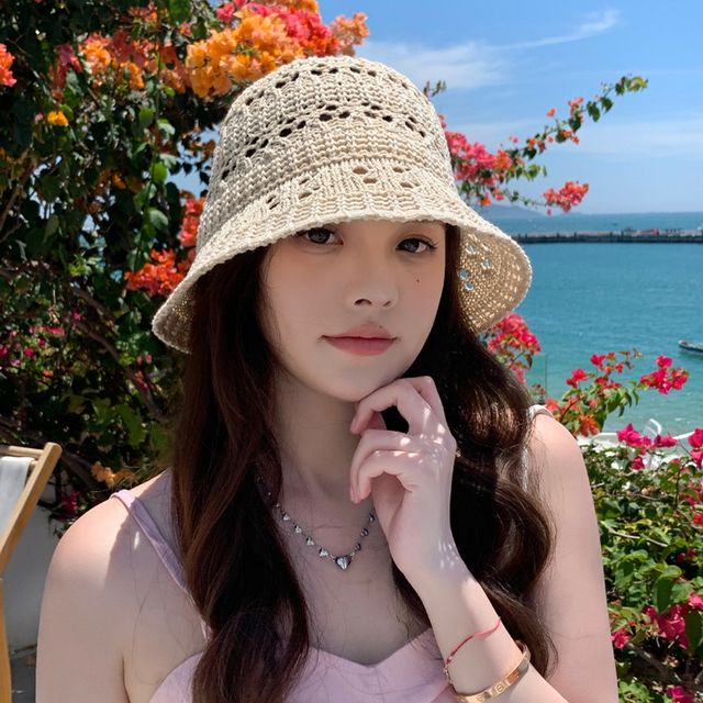 썸머 니트 벙거지 버킷햇 MFNC-040128