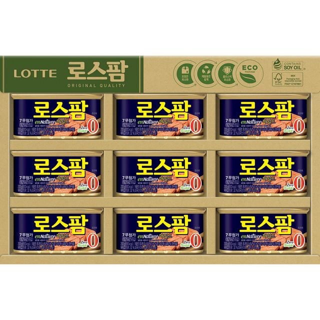 추석 선물 명절 햄 세트 로스팜 8호 200g 롯데푸드