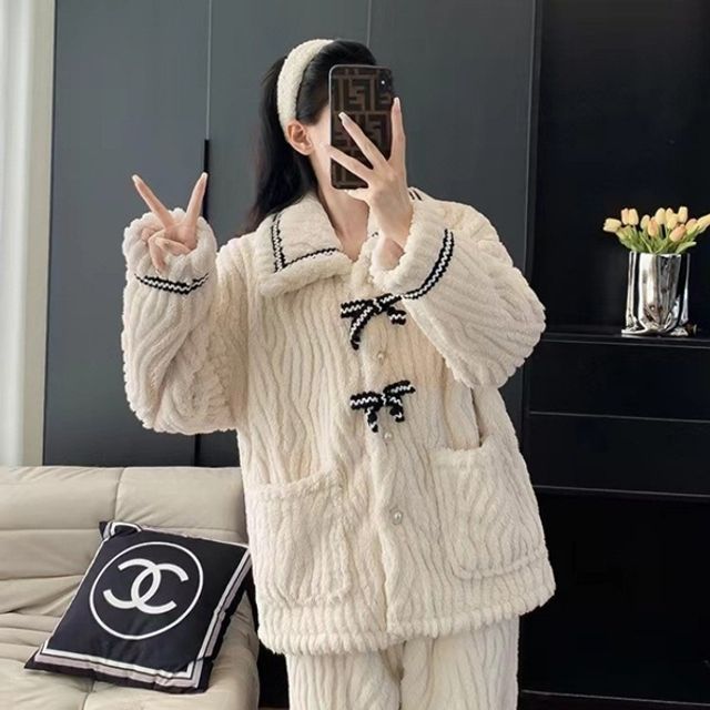 리본 카라 포근 수면세트 DS-1004884