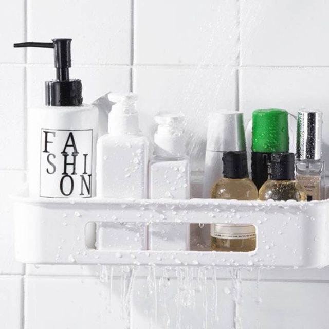 벽걸이 욕실 수납 선반 흡착식 고정형 디자인 선반