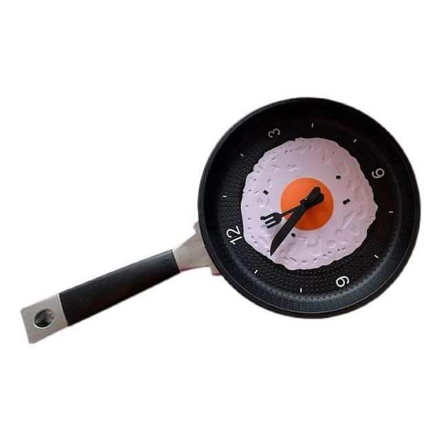 빈티지 스타일 후라이팬 벽시계 인테리어 소품 카페 식당용