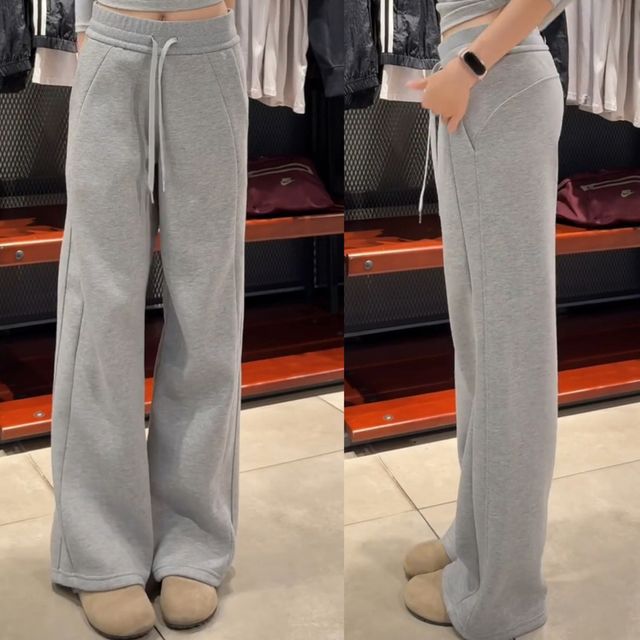 고중량 도톰 기모 와이드 트레이닝 팬츠 MFNC-1004932