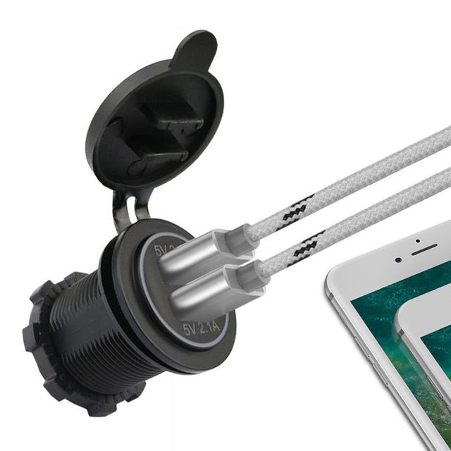 4.2A USB 충전 2포트 카라반 캠핑카 DIY