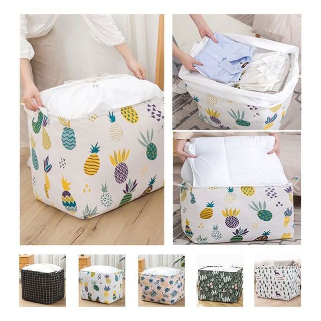 키밍 사계절 다용도 패브릭 이불 정리 파우치