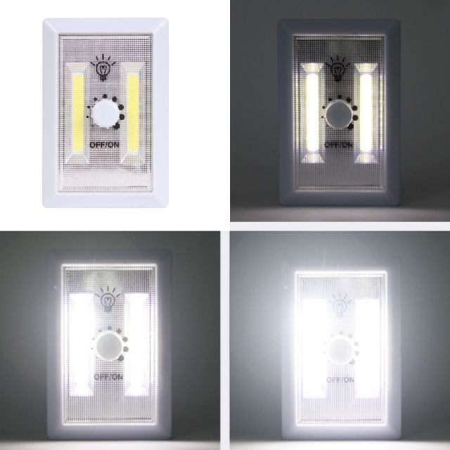 코드없는 비상등 밝기조절 원형디머 2구벽면등