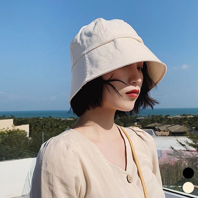 루즈핏 버킷햇 무지 벙거지 모자 LM-0103