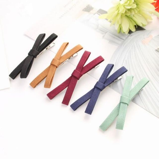 파스텔 리본 헤어핀 5color SL-1007107