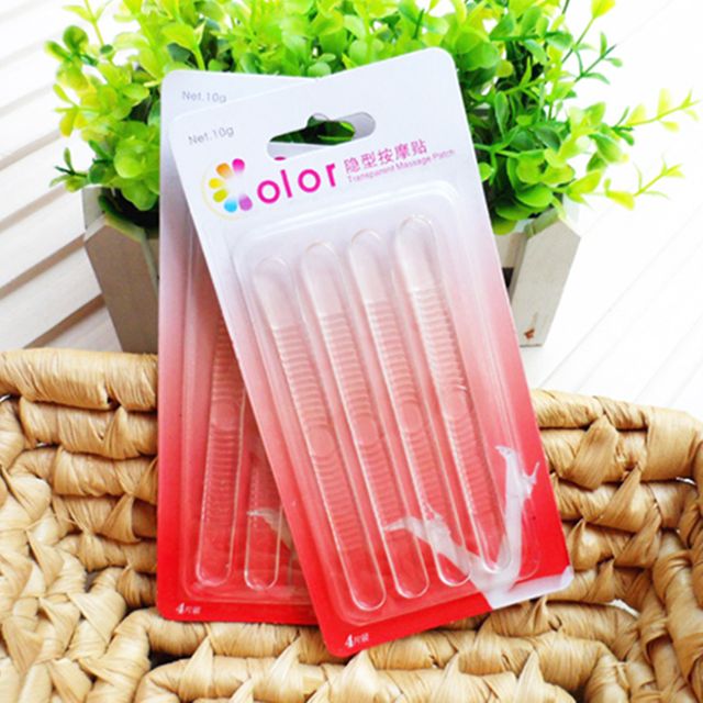 4P 투명 하이힐패드 뒷꿈치보호패드 구두백벨트