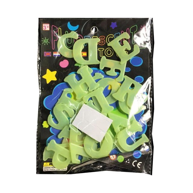 야광 알파벳 26P 야광문자 축광 장식용 스티커동봉