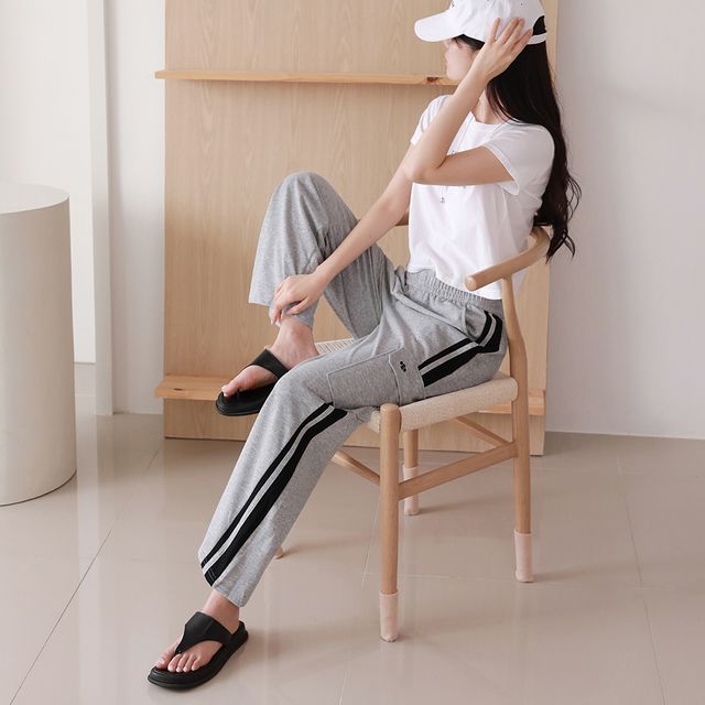 벤타스 소프트면 두줄 카고 와이드바지 SD-1003661