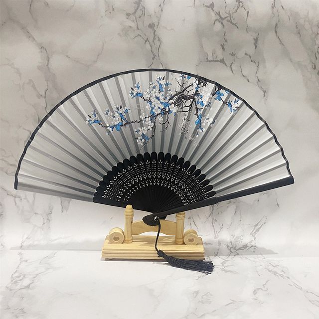 휴대용 접이식 실크 대나무부채 LM-0323