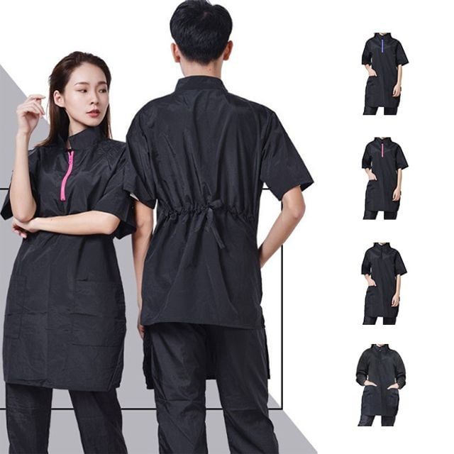 키밍 애견 미용사용 반팔 미용가운 반려동물 미용복