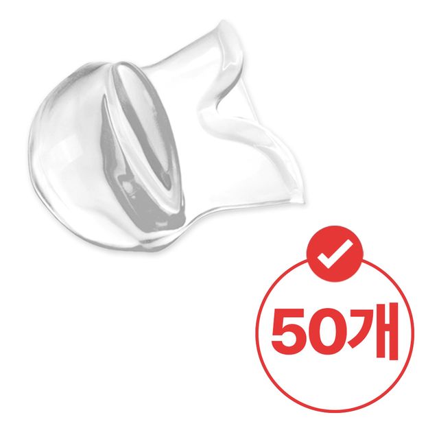 혀에끼우는 수면보조기구 투명실리콘 혀스토퍼 50개