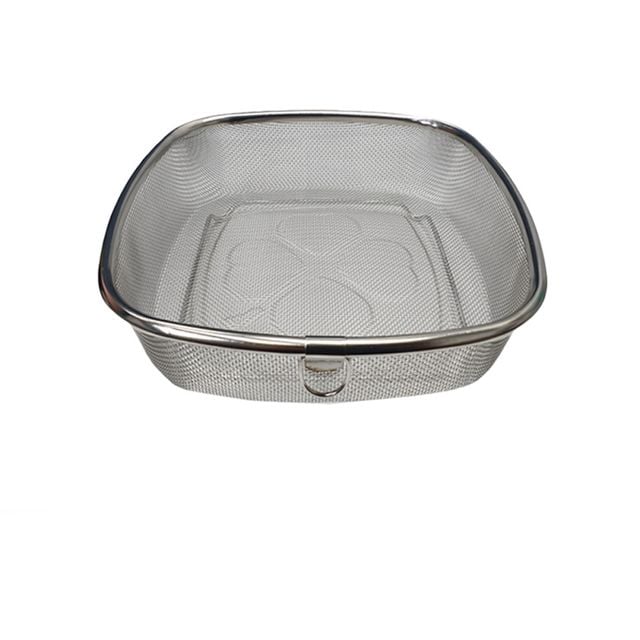 덕흥 가득채반 스텐망바구니 2호 둥근정사각