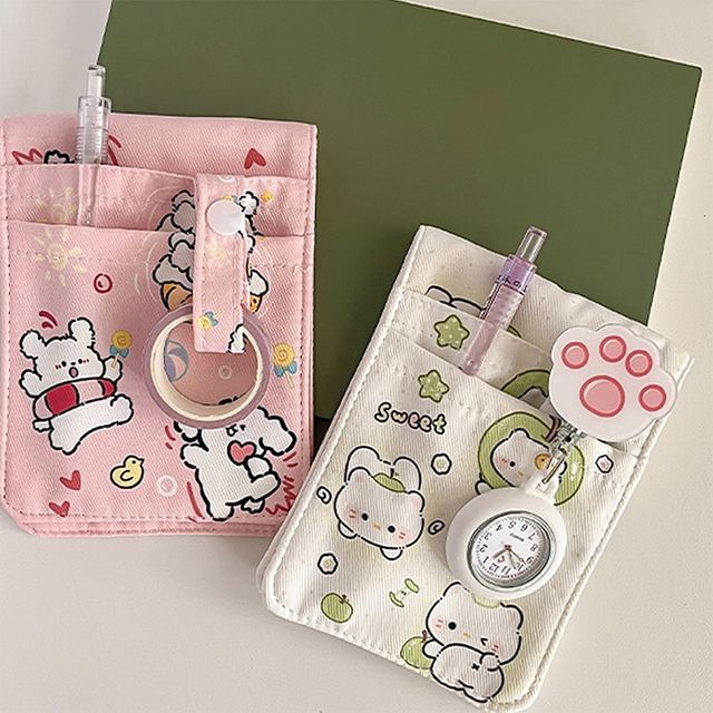 간호사 펜 수납 포켓 방수 주머니 자석 펜보관 파우치