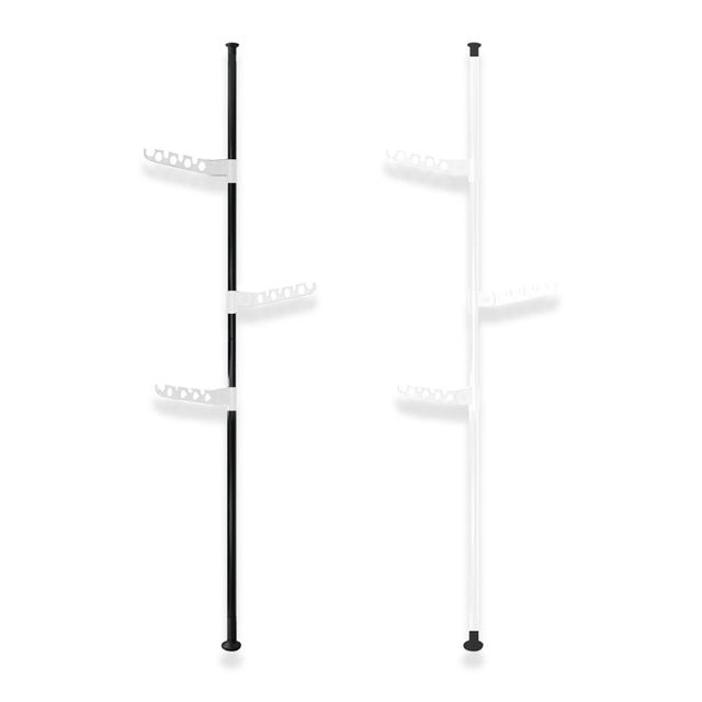 모던 스테인리스 3단 접이식 옷걸이 다용도 행거