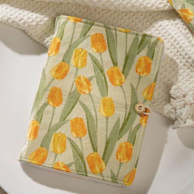 A6 예쁜 패브릭 커버 바인더 노트 다이어리 수첩 일기장 메모