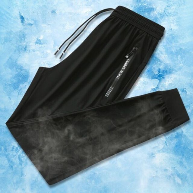 일자핏 조거핏 냉감 아이스 쿨링 남자 여름 밴딩 팬츠