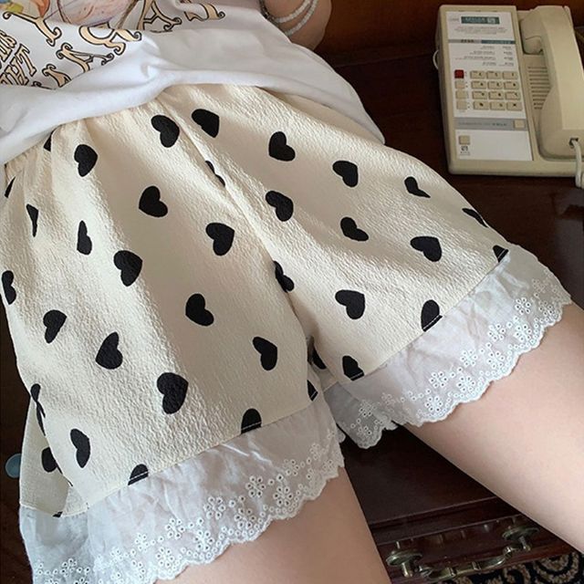 여름 여성 잠옷 레이스 반바지 2color DK-0404