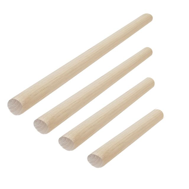 캄멜 원목 밀대 지름 4cm4종 나무 홍두께 목밀대