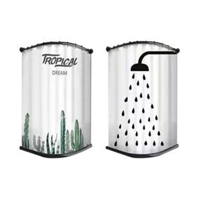 키밍 방수 욕실커튼 세트 샤워가림막 디자인 가리개