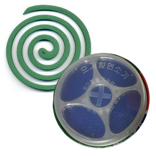 유리섬유 3단 모기향 안전 연소기