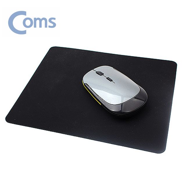 보급형 라텍스 마우스패드 마우스받침 검정 18x22