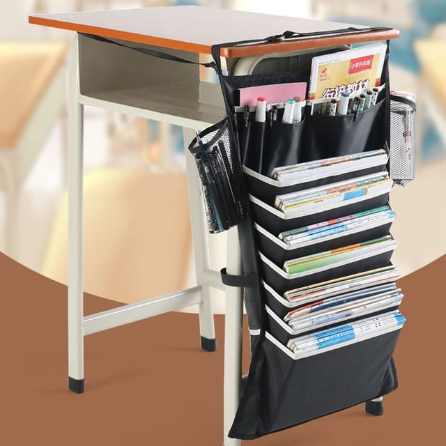 책상 옆 포켓 수납 걸이 정리함 학원용