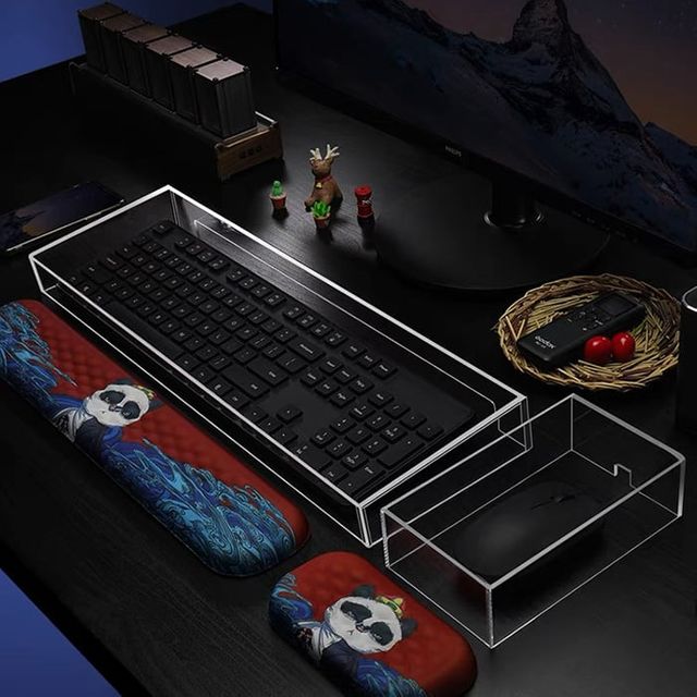 아크릴 키보드 덮개 케이스 커버 보관함 방진 대형