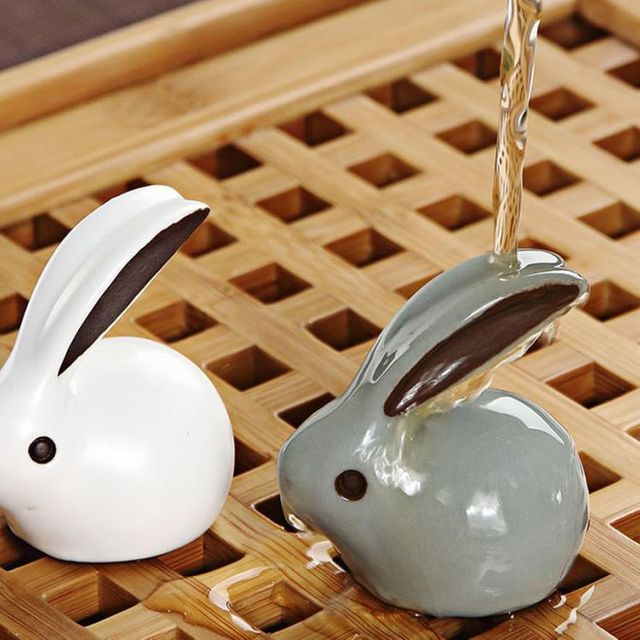 도자기 토끼 차총 다기 다도 귀여운 인테리어 소품