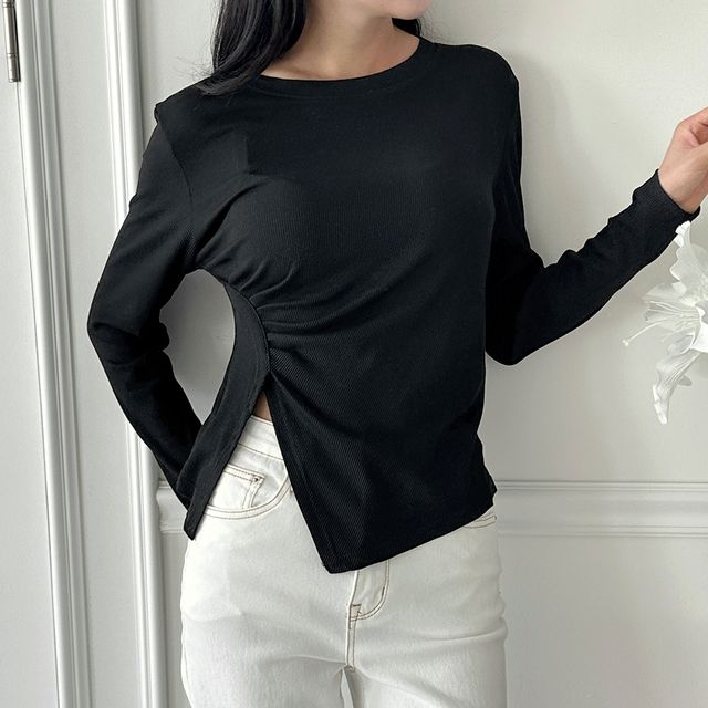 피델 앞샤링 라운드 긴팔티 SD-240925