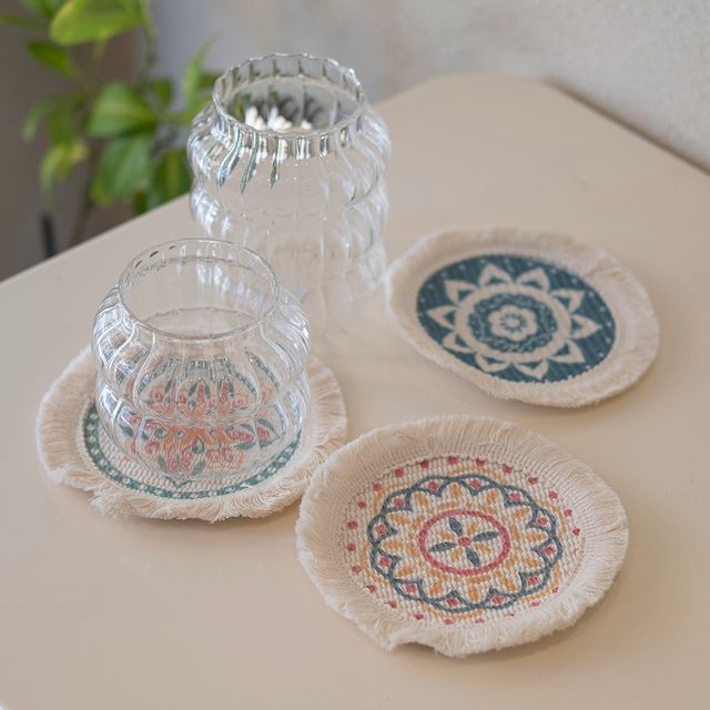 노르딕 우븐 태슬 코스터 CHS-1005860